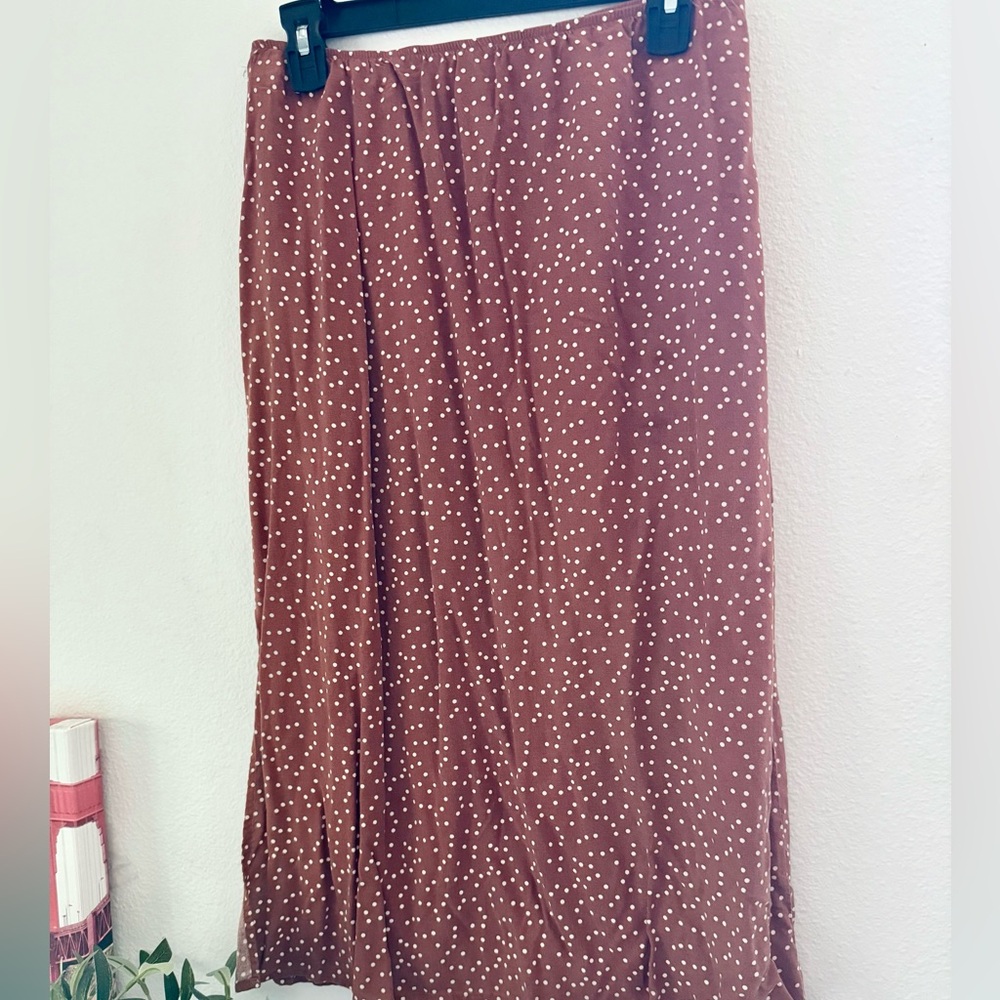 SO Polka Dot Brown Skirt
